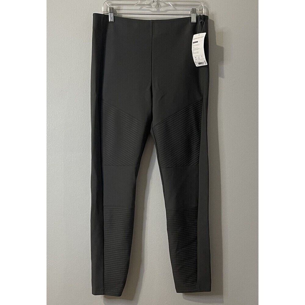 ATHLETA Madison Moto Tight Pant Size 14 Dark Gray NEW Active Performance Gym Run